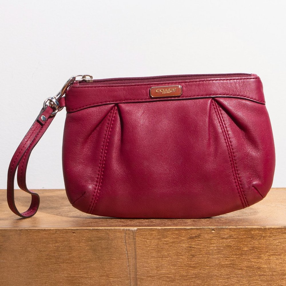 Coach Leather Wristlet